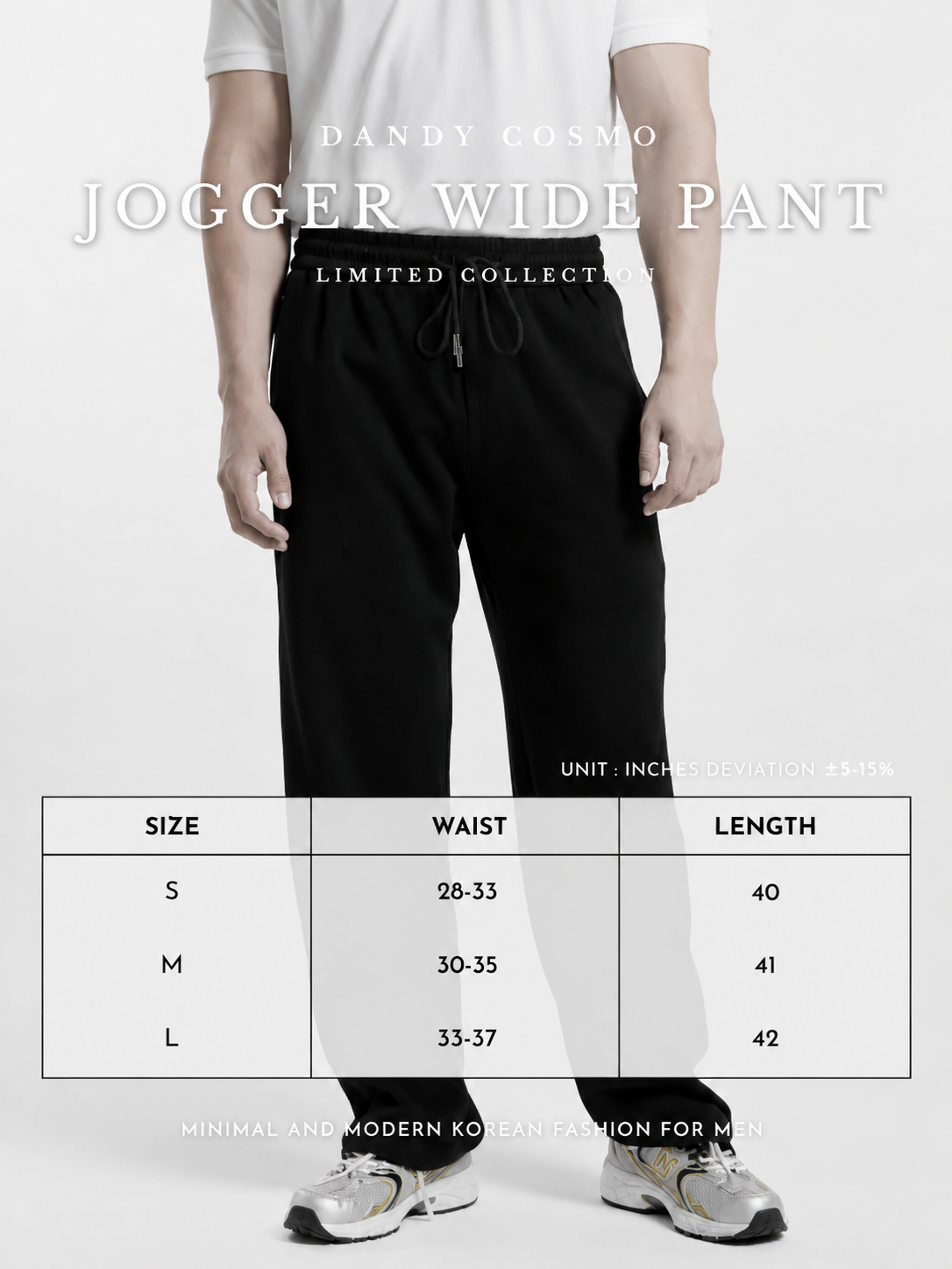DANDY COSMO | Jogger Snap Wide Pants