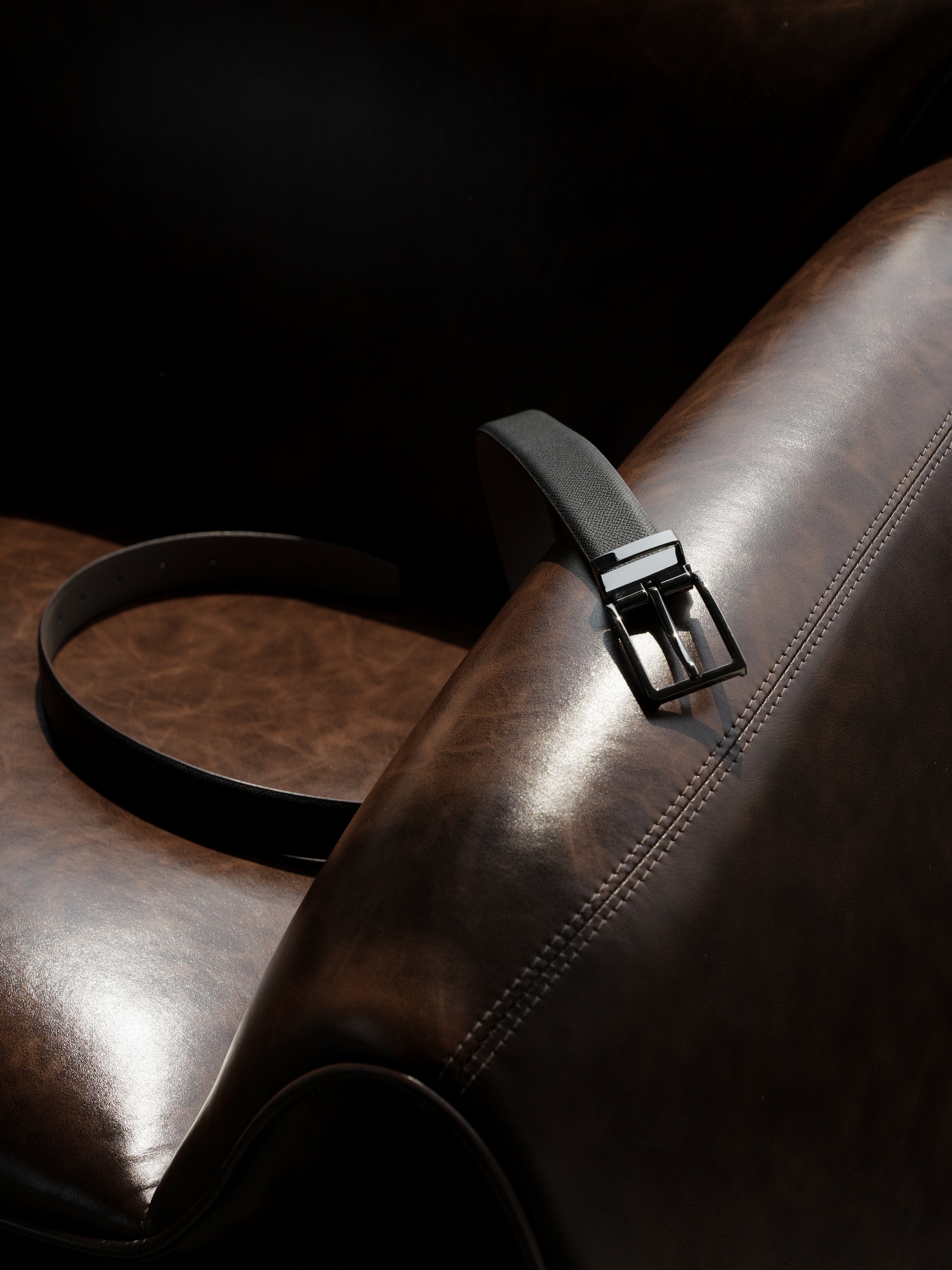 DANDY COSMO | Premium Black Metal Belt 30mm
