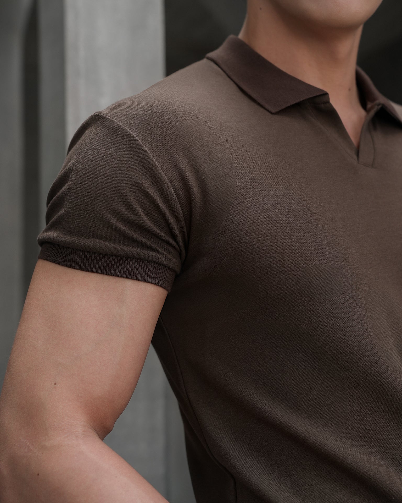 DANDY COSMO | Muscle Fit Polo Neck T-Shirt
