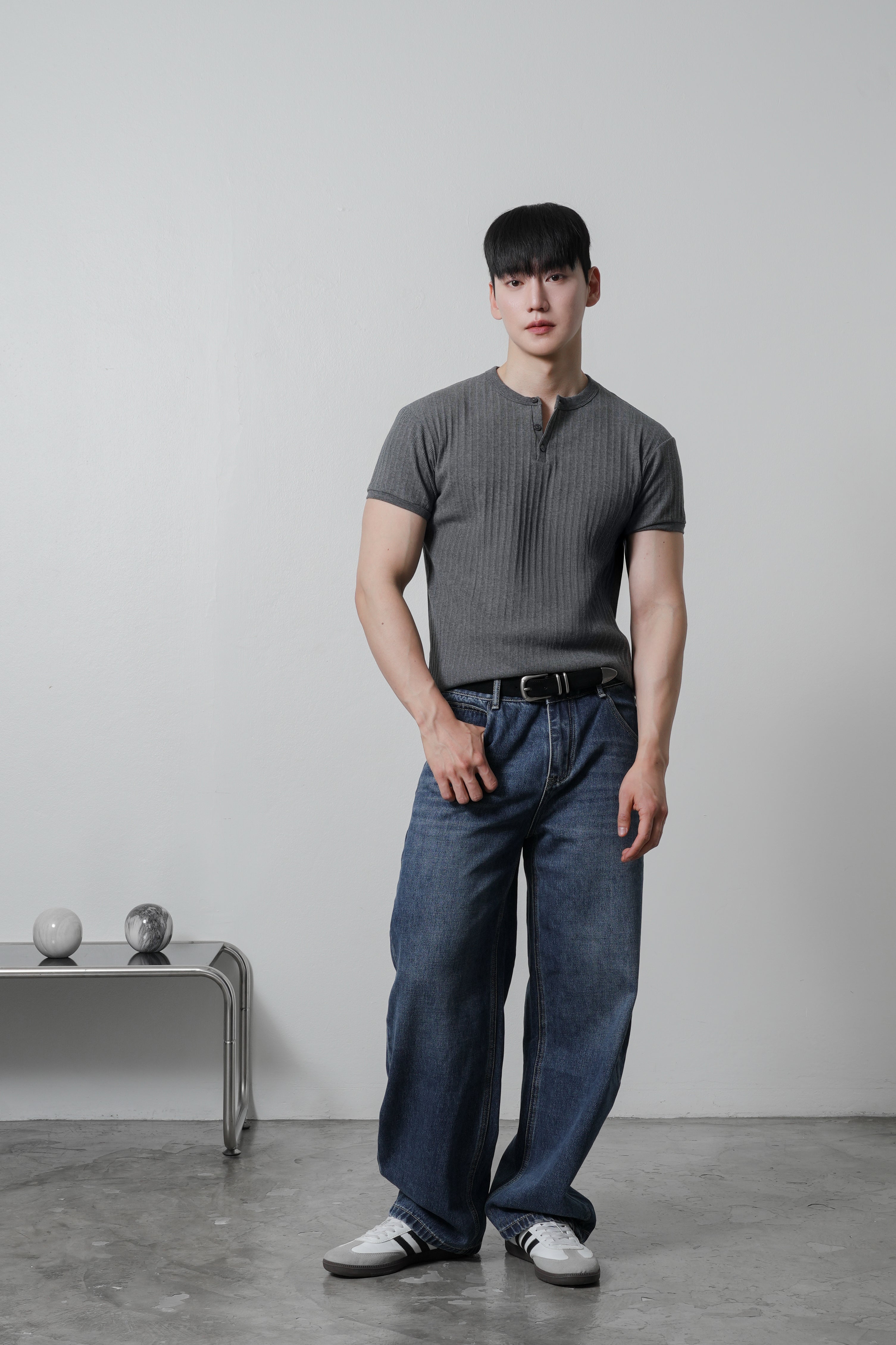 DANDY COSMO | Muscle Fit Henry Rib