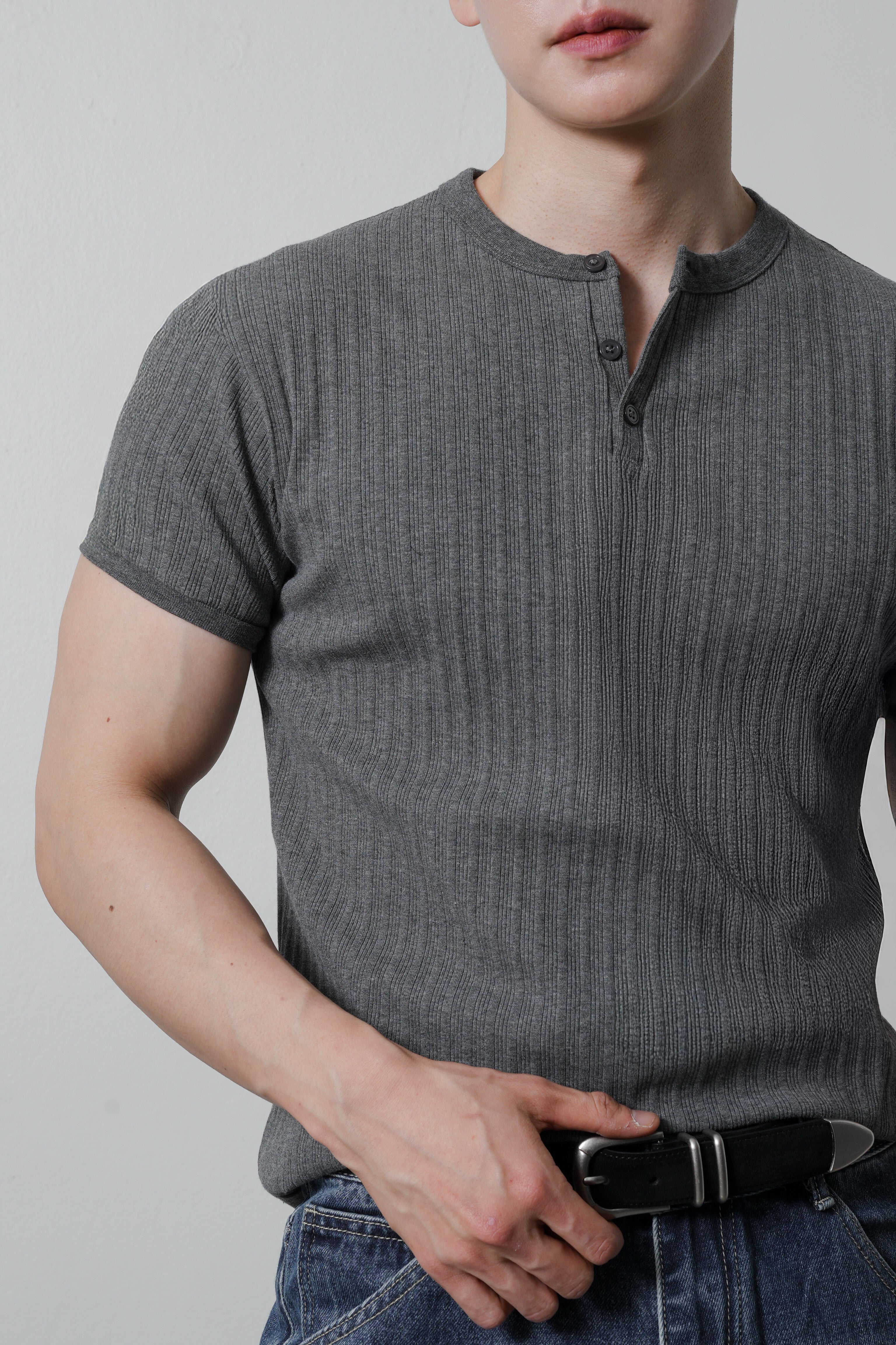 DANDY COSMO | Muscle Fit Henry Rib