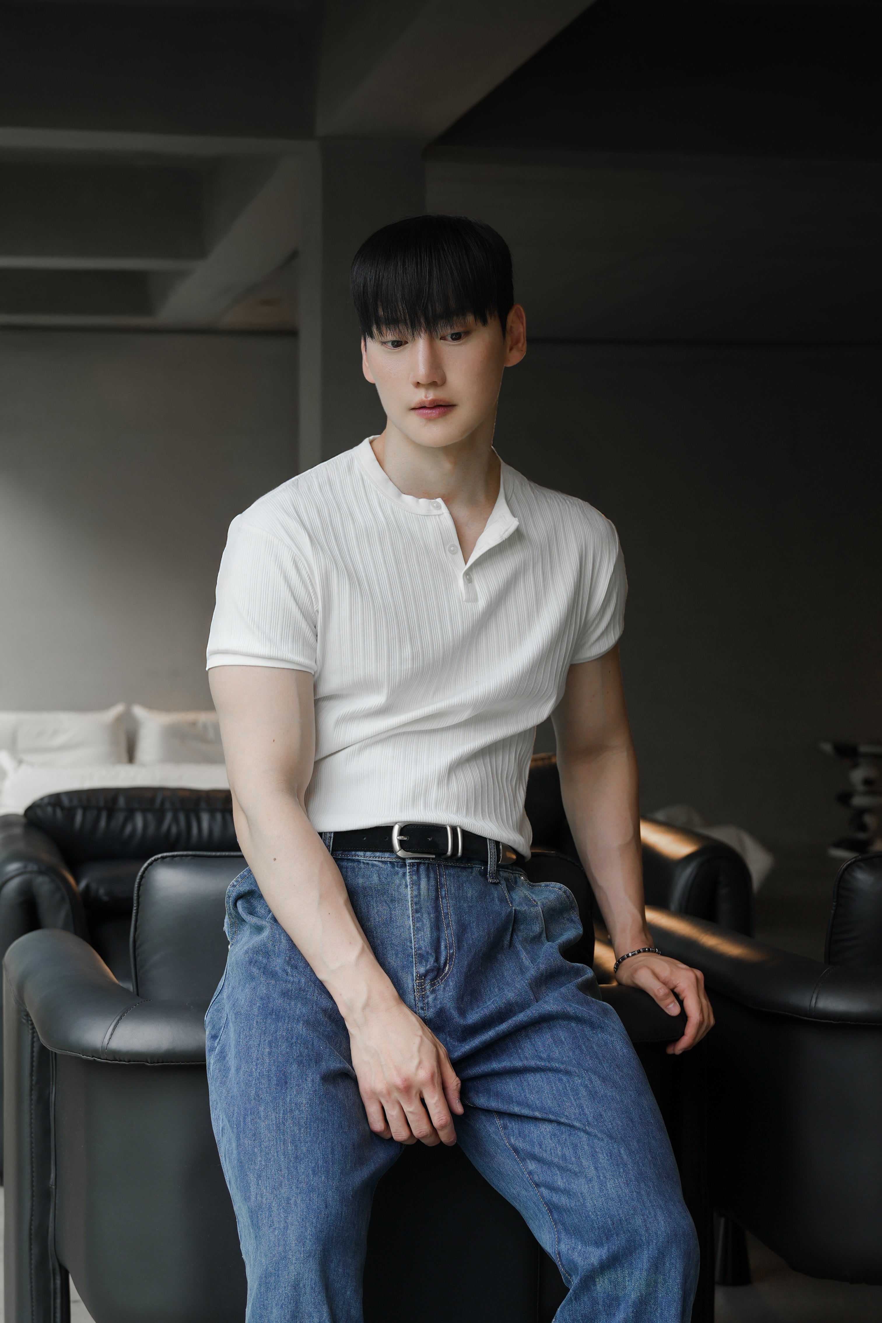DANDY COSMO | Muscle Fit Henry Rib