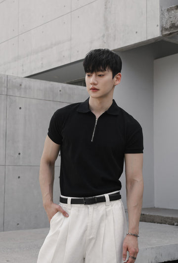DANDY COSMO | Muscle Fit Polo Zipper